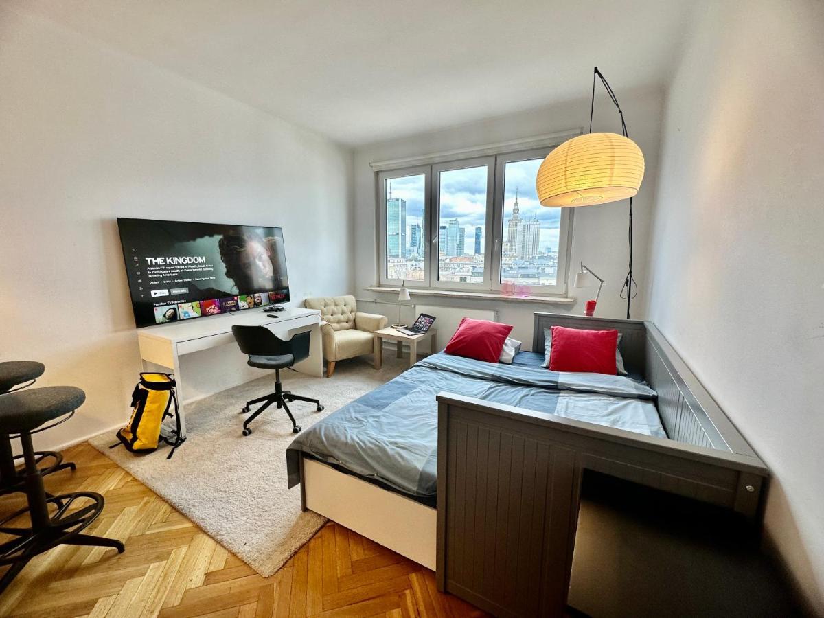 Super Beauty Metro Wifi 65'Tv Netflix Hbo Appletv+ Lägenhet Warszawa Exteriör bild